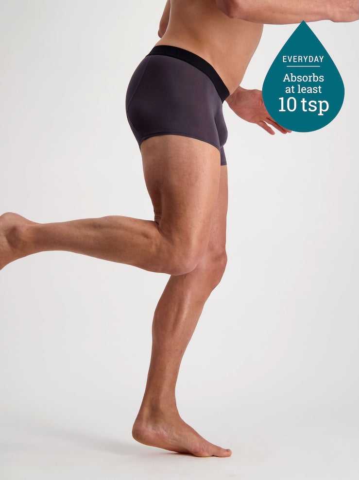 Confitex for Men leakproof trunks for light bladder leakage in iron grey