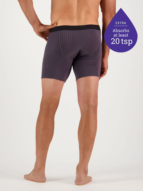 Confitex for Men washable, leakproof, super absorbent underwear for incontinence now in longer legs. Absorbs at least 20 tsp! - Back view