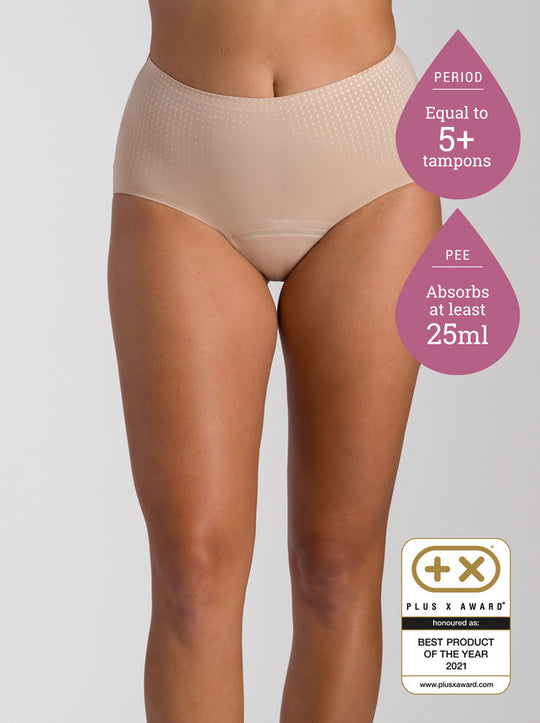 Just'nCase Multi-Tasking Period and Bladder Leakage Underwear - 5+ Tampons Worth (25ml)